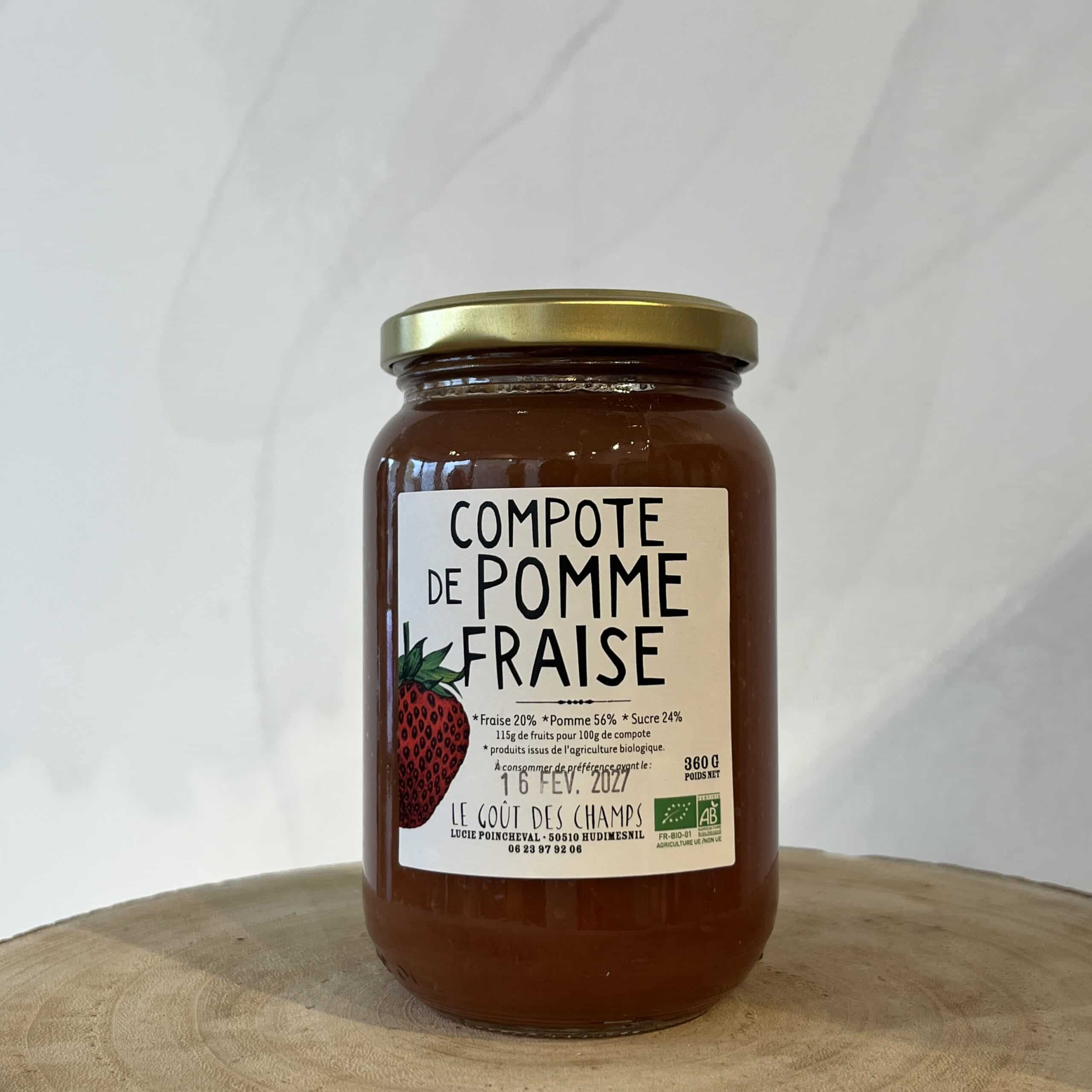 Image de Compote pomme fraise bio