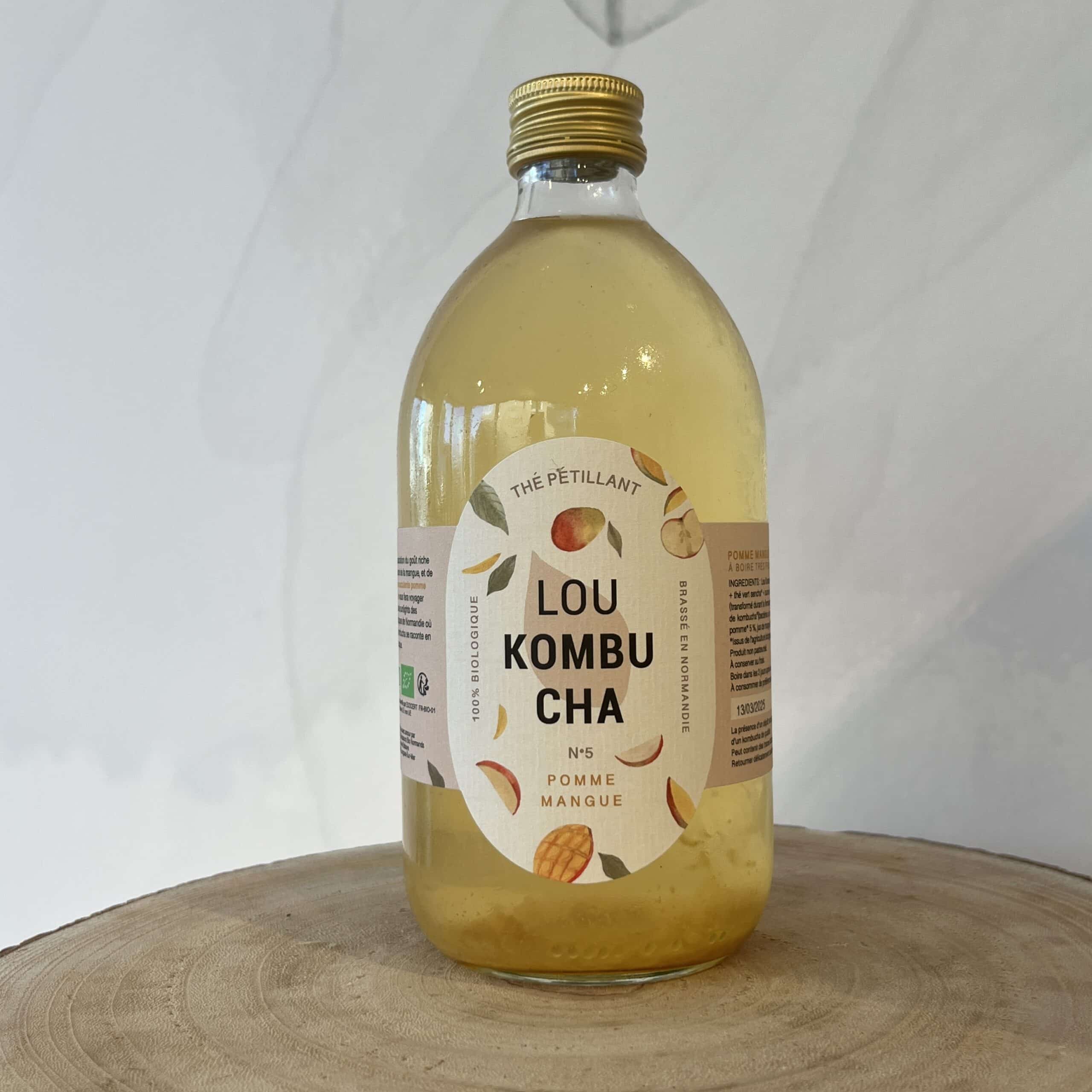 Image de Lou Kombucha Bio n°5 Pomme Mangue