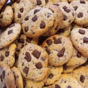Mini cookies chocolat lait - cuisine maison sain et gourmand