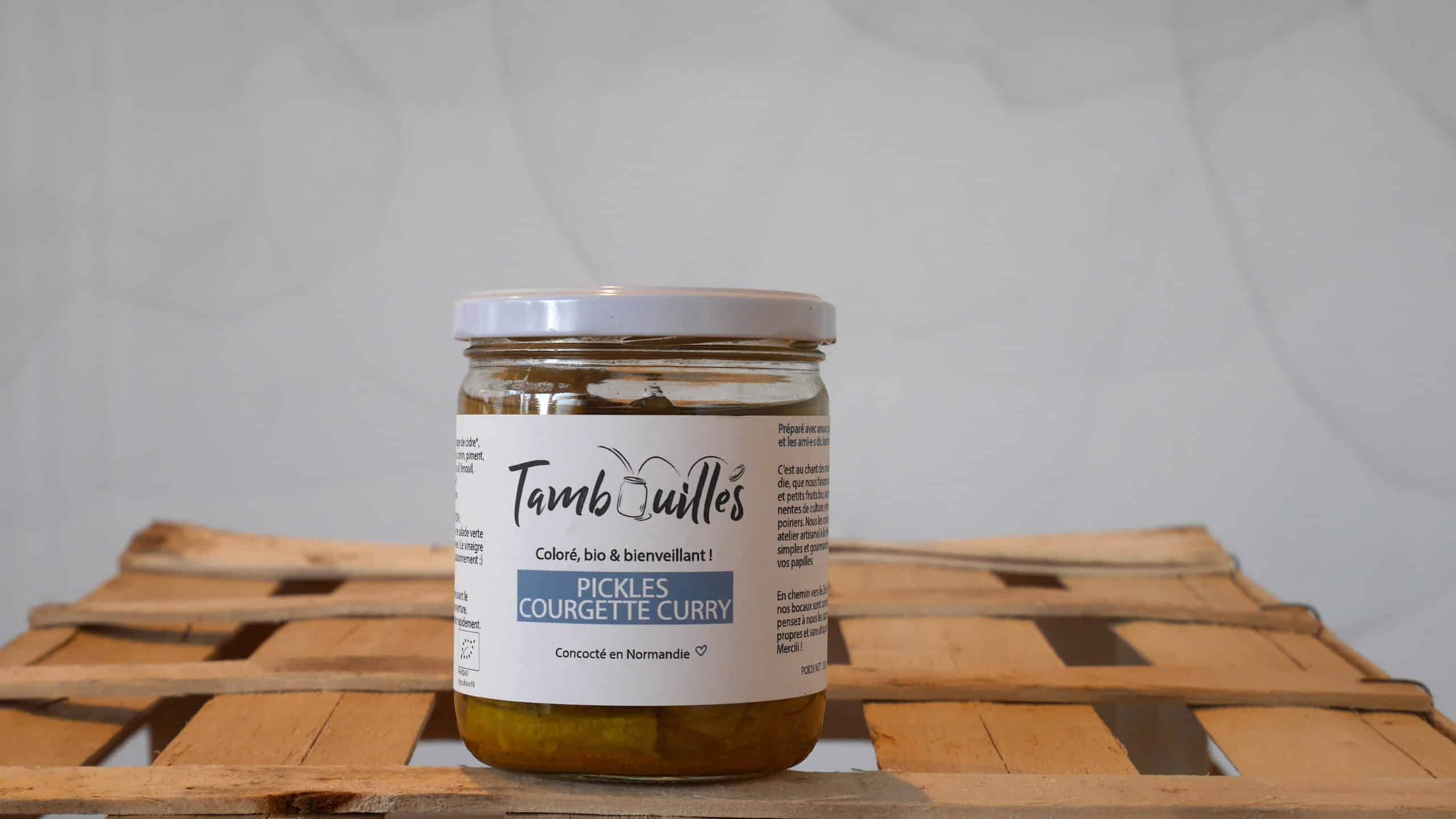 Image de Pickles courgette curry bio Les Tambouilles