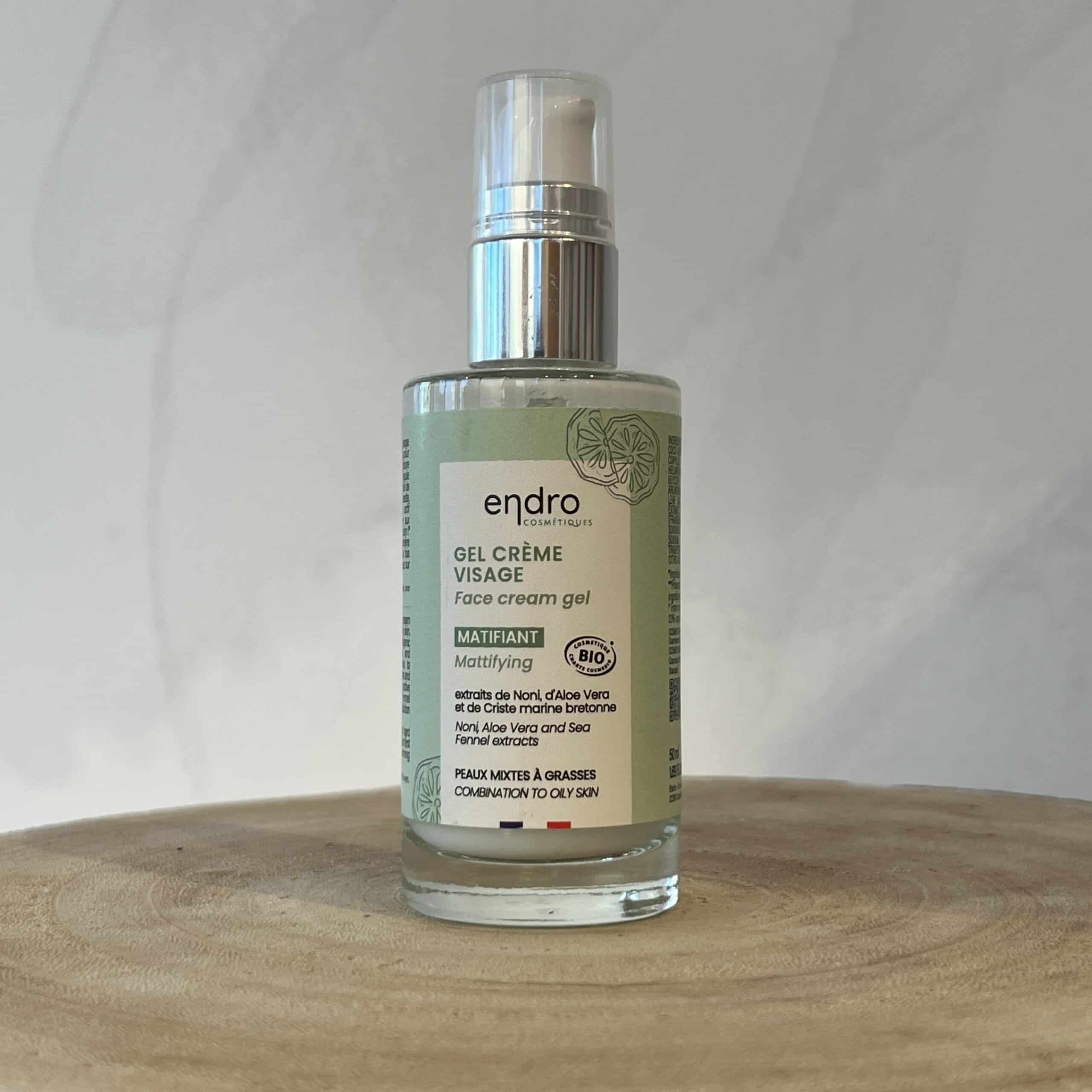 Image de Gel crème visage matifiant Endro